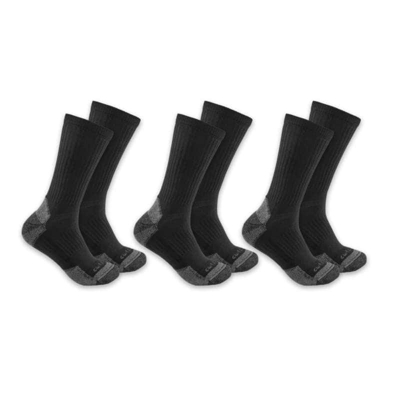 Midweight Cotton Blend Crew Sock 3 Pairs