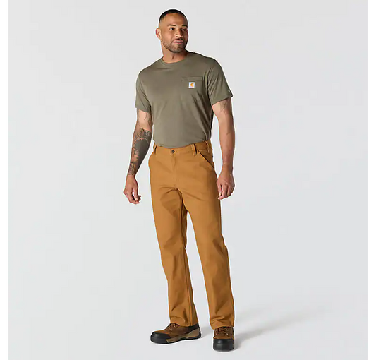 Relaxed Straight Rugged Duck Trousers
