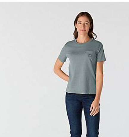 Meet the everyday tee you’ll reach for without thinking. This relaxed-fit, midweight tee keeps things simple with a rib-knit crew neck, a practical chest pocket, and a flat-bottom hem that layers easily no matter where the day takes you.
