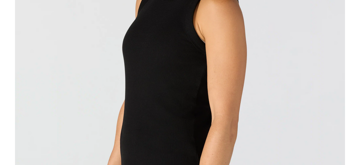 Fiber Series Fitted Ribbed Tank